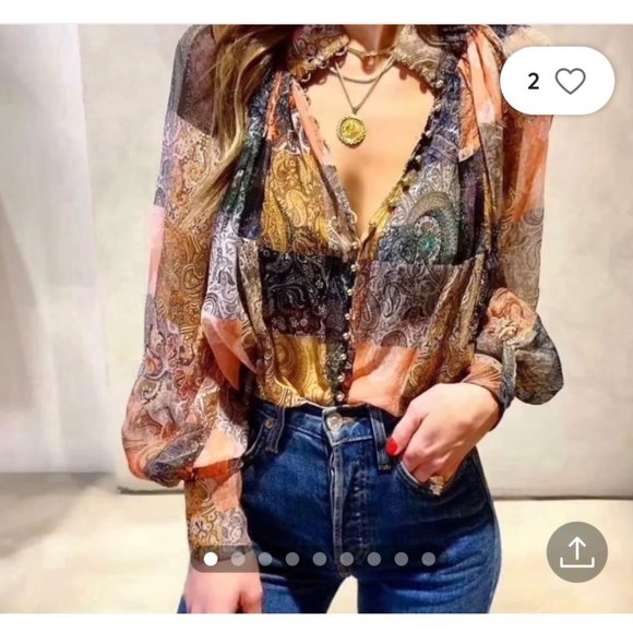 Zimmermann Tops - Zimmermann Silk Blouse Size 1